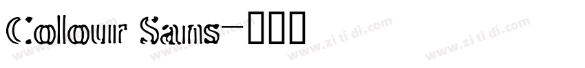 Colour Sans字体转换